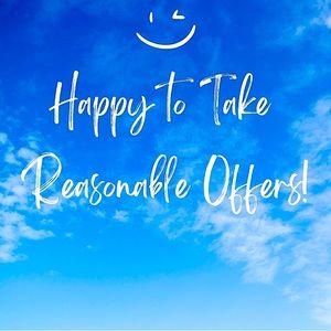 Happy to accept all reasonable offers!